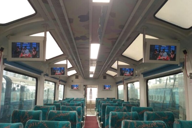 Suresh Prabhu, indian railways, vistadome coaches, coaches between Visakhapatnam Araku, Visakhapatnam Araku, new railway coaches Suresh Prabhu, indian railways, vistadome coaches, coaches between Visakhapatnam Araku, Visakhapatnam Araku, new railway coaches