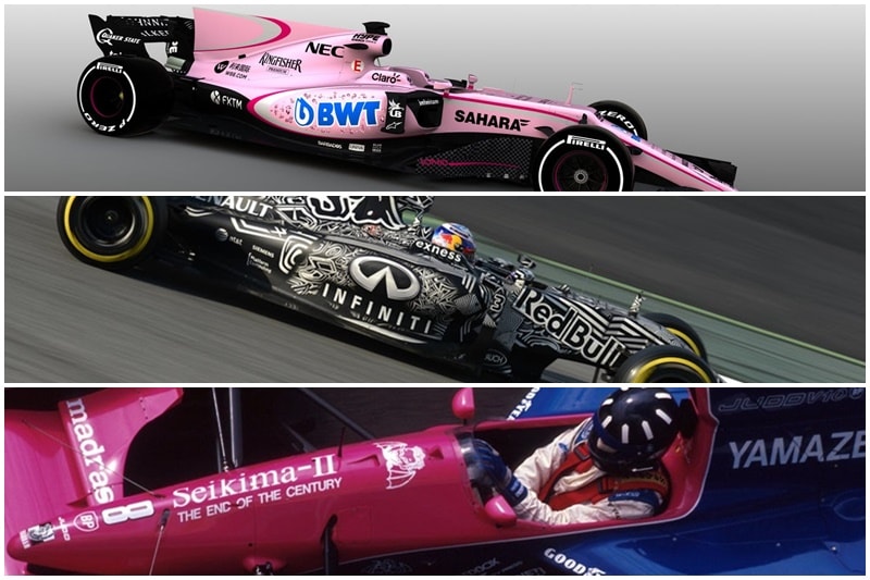 Formula One is a serious sport. The drivers, the organisers take it all very seriously, however sometimes some things raise a bit of a titter, especially if it is a strange looking livery on the car. It isn't very often that such liveries come along, but when they do, they are never forgotten. The following is a list of some of the strangest F1 car liveries, even back from the 90s.