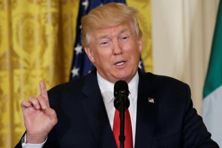 "If we do a great job, I care much less about the budget because you're talking about peanuts compared to the important work you're doing," Trump told the 15 council envoys. (Reuters)