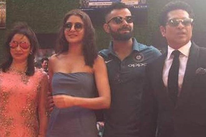 Sachin A billion dreams, sachin, sachin tendulkar, indian cricket team attends screening of sachin's film, indian cricket team, indian team, virat kohli, tendulkar, kohli, virat kohli, yuvraj singh, yuvraj, anushka sharma, ms dhoni, dhoni, mahendra singh dhoni, icc champions trophy, icc champions trophy 2017, champions trophy, a billion dreams, cricket news