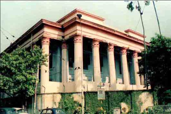 The Society has paintings such as Cleopatra by Guido, Cupid asleep on Cloud by Sir Joshua Reynolds, A Ghat at Benares by Thomas Daniell, Warren Hastings by Tilly Kettle. (Image Source- Asiatic Society Website) The Society has paintings such as Cleopatra by Guido, Cupid asleep on Cloud by Sir Joshua Reynolds, A Ghat at Benares by Thomas Daniell, Warren Hastings by Tilly Kettle. (Image Source- Asiatic Society Website)