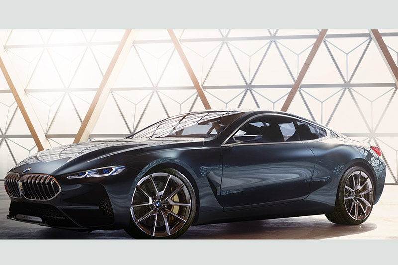 Exterior and Design: The BMW 8-Series has a two-door layout and the German carmaker hasn't shyed away from experimenting with an aggressive silhouette while keeping the signature design language intact. The exterior of the 8-Series has been designed by John Buckingham at BMW's Design Works studio in California. The car gets long hood, floating roofline, signature kidney grille finished in chrome and flared front wheel arches. Like the front, the boffins at BMW have continued with the aggressive appeal of the car which includes large exhaust finishers and 21-inch alloy wheels. The OLED L-shaped tail lamps as well as the slim laser projector headlamps add to the aggressive character.