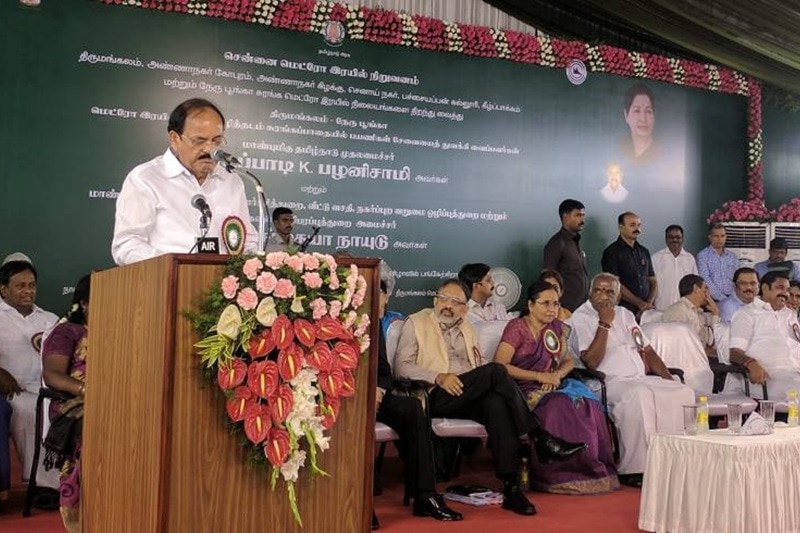 chennai, chennai metro, chennai metro rail, metro rail news, venkiah naidu, Pon Radhakrishnan, Pon Radhakrishnan news