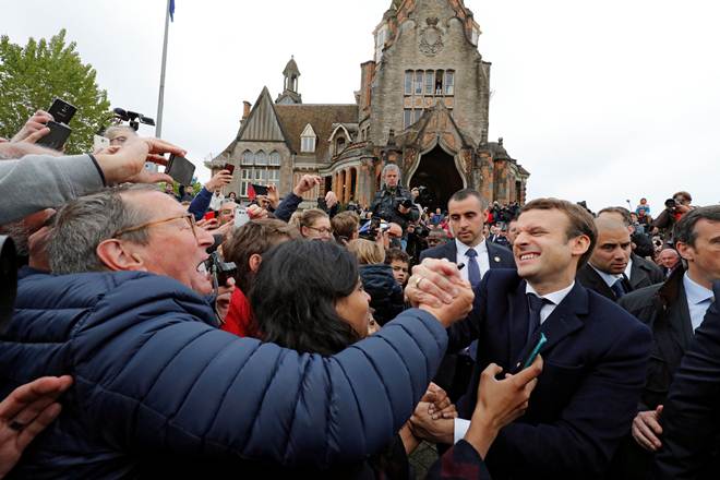 An independent centrist and former economy minister, Emmanuel Macron would become France's youngest head of state, aged just 39.(Reuters) An independent centrist and former economy minister, Emmanuel Macron would become France's youngest head of state, aged just 39.(Reuters)