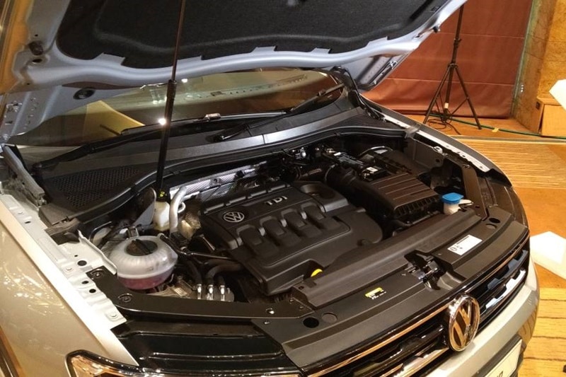 Powering the premium SUV is a 2.0-litre turbocharged diesel engine that generates 141 hp of power at 4,000 rpm and 340 Nm of torque from 1,750 rpm to 2,750 rpm. This engine is mated to a 7-speed DSG automatic gearbox and there is no option of a manual transmission. Both variants of the Volkswagen Tiguan are available with the German carmaker's 4MOTION all-wheel-drive system.