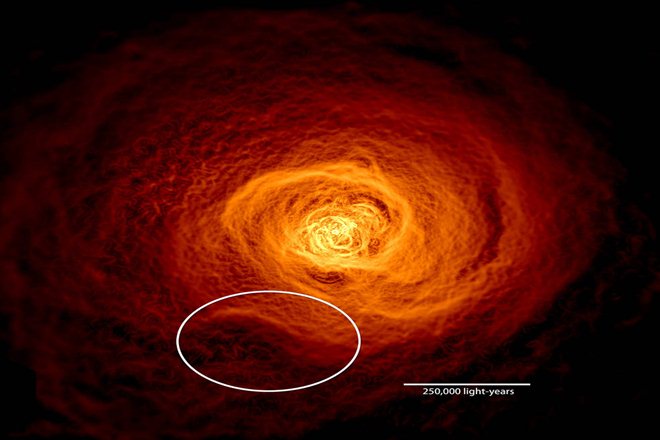 Galaxy clusters are the largest structures bound by gravity in the universe today. (Image Source: NASA Official Website) Galaxy clusters are the largest structures bound by gravity in the universe today. (Image Source: NASA Official Website)