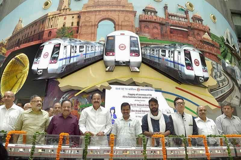 Heritage line, delhi metro, DMRC DMRC purple line, purple line DMRC, Venkaiah Naidu, arvind kejriwal, Kashmere Gate, Central Secretariat, Old Delhi, INTACH, metro delhi, delhi metro route, Rajiv Chowk Metro station, Kashmere Gate metro station