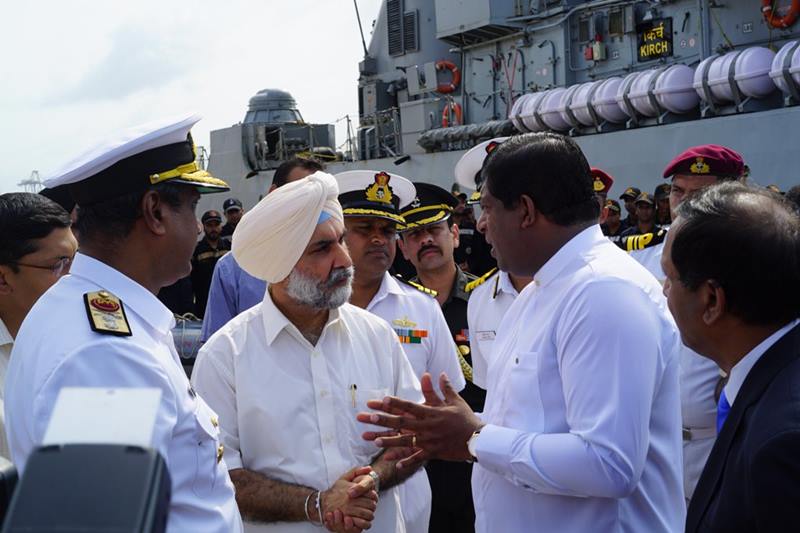 INS, INS Kirch, indian navy, indian air force, air force, srilanka floods, floods in srilanka, colombo floods