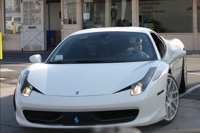 Ferrari 458 Italia: This is one car in Bieber's collection which he thankfully chose to keep pure. No custom paint job on this one. It is powered by a sweet sounding 4.8-litre V8 engine, that makes 570 hp. (Image: Celebritycarsblog)