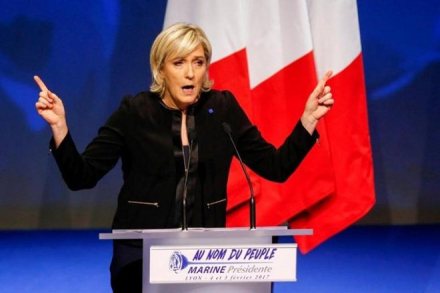 Le Pen goes into Sunday's decisive run-off the clear underdog, according to opinion polls. (Reuters)
