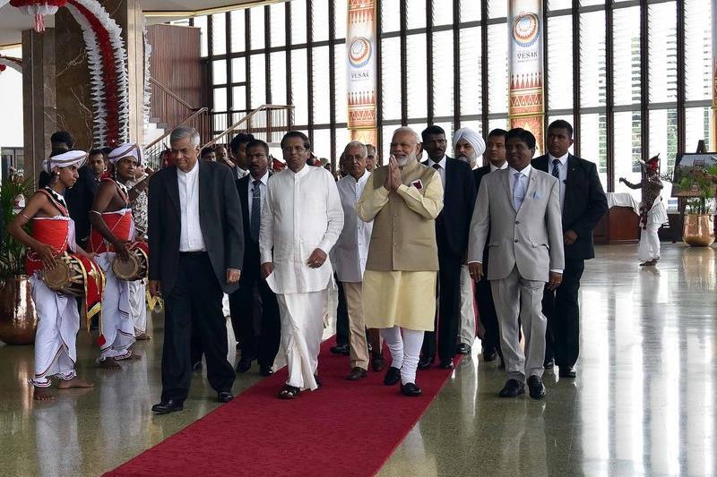 PM Narendra Modi participated in the International Vesak Day celebrations in the Sri Lankan capital Colombo, the biggest festival of Buddhists. Vesak Day or Buddha Day is celebrated to mark the birth, enlightenment and death of Gautam Buddha. At the International Vesak Day, Prime Minister Narendra Modi spoke on “Buddhist Teaching for Social Justice and Sustainable World Peace”. (Twitter/PMO)