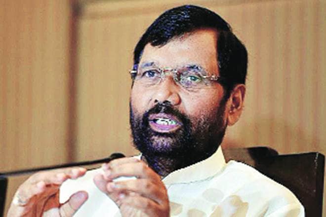 Minister for food and consumer affairs Ram Vilas Paswan.