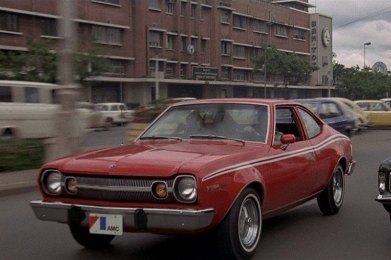 1974 AMC Hornet: Before Bond could step into a proper Aston Martin, there was a time when he was in a stolen AMC Hornet chasing down a jet proppeled AMC Matador. In the course of the chase, the Hornet did a jump for the camera, that was considered insanity without any CGI assistance.