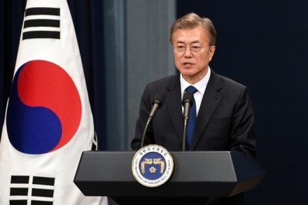 South Korea military, THAAD missile launchers, president Moon Jae-In, North Korea