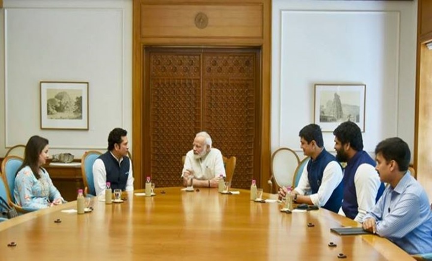 Sachin Tendulkar tendulkar, modi, prime minister narendra modi, sachin modi, sachin meets modi, pm modi, Sachin a billion dreams, a billion dreams, James Erskine, Anajli tendulkar, cricket news, latest news, india news