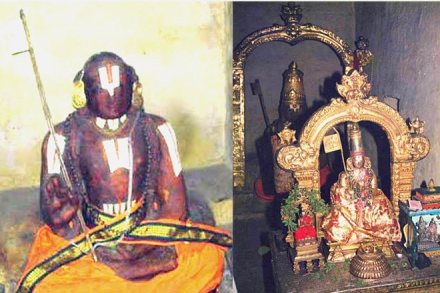 The divine body of Sri Ramanujacharya is said to be preserved in sannidhi inside Srirangam Ranganathar Swamy temple. (Image Source- YouTube)