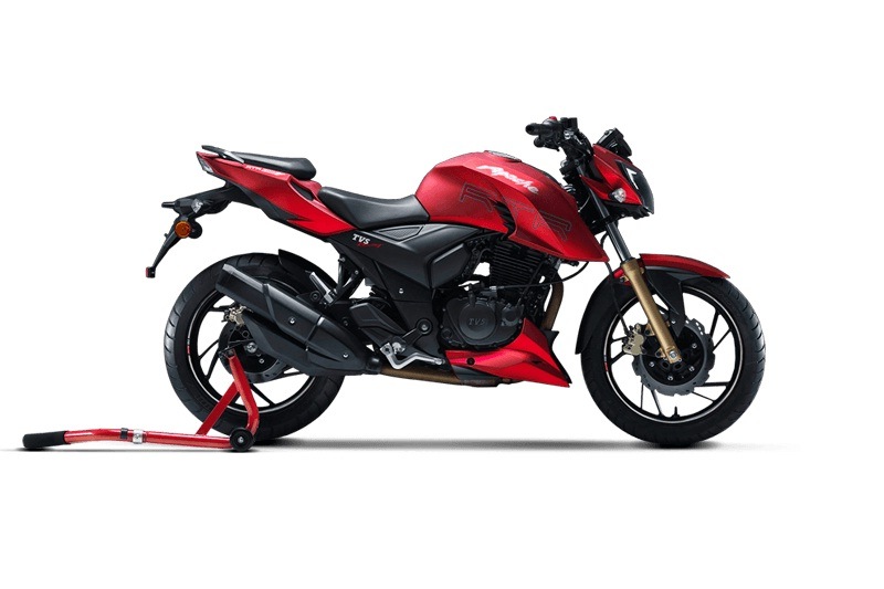 TVS Apache RTR 200: Powering the TVS Apache RTR 200 is a 197.75 cc oil-cooled engine that churns out 20 hp of power and 18.1 Nm of peak torque. The engine is mated to a six-speed transmission. The Apache RTR 200 gets a dual-channel ABS as standard. The motorcycle features a sharp and edgy design, engine cowl, alloy wheels and split seats. The Apache is also equipped with a double barrel exhaust and Pirelli tyres, the latter being an optional offering. The TVS Apache RTR 200 is priced at Rs 92,615 for the standard version and Rs 97,615 for the model equipped with Pirelli tyres.