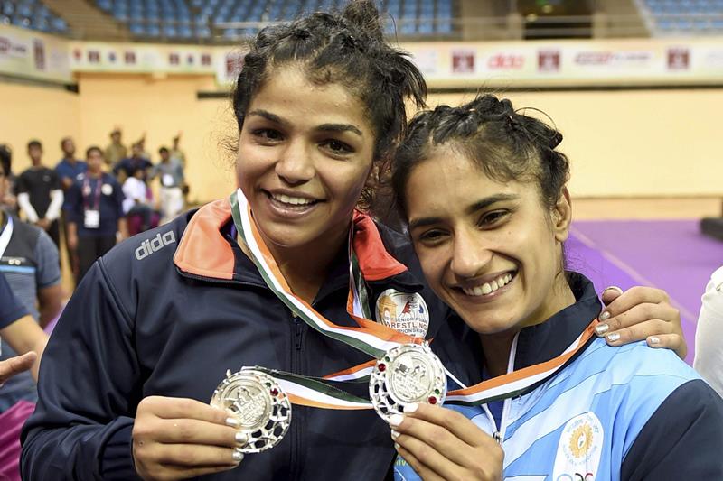 Sakshi mailk, phogat, Vinesh, vinesh phogat, Divya, Asian Wrestling Championship, indra gandhi stadium, asian wrestling championship, phogat sisters