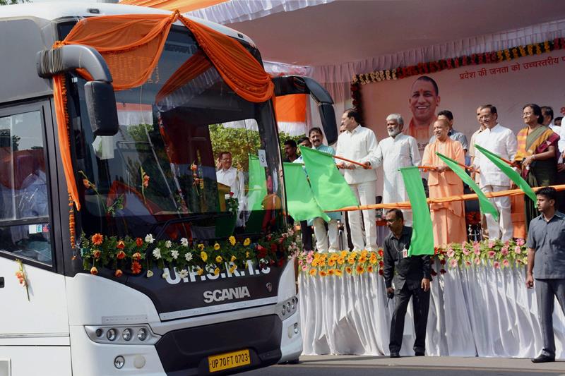Yogi Adityanath, Yogi Adityanath buses, uttar pradesh, uttar pradesh buses, up buses, Volvo, Scania, online booking, Uttar pradesh transport, UP State Road Transport Corporation
