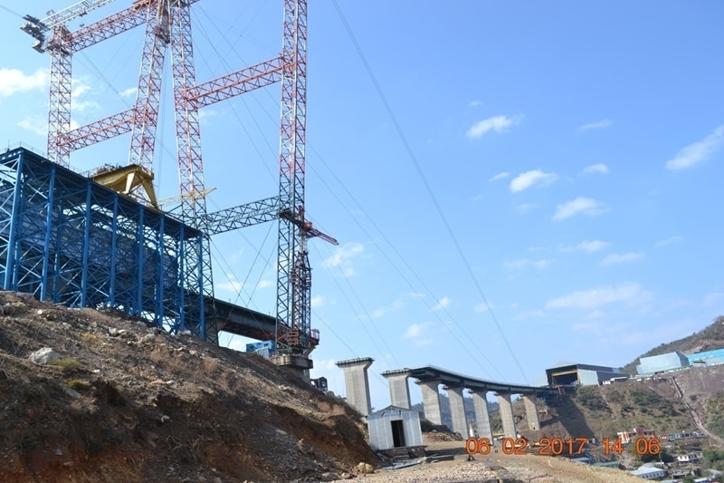 Chenab bridge, Chenab bridge images, Chenab bridge project details