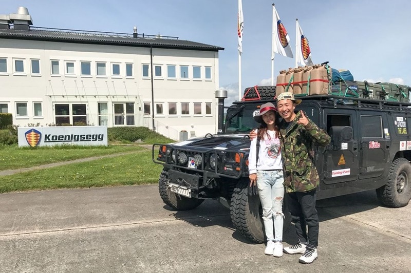 The following pictures will make you do some serious pondering upon your life choices. What are you doing with your life sitting at a office desk? What did you do for your honeymoon? Well, this couple from South Korea chose to drive from their home country to Europe! Meet Jang and Sunny. They chose the Hummer H1 for their humble commute across continents.