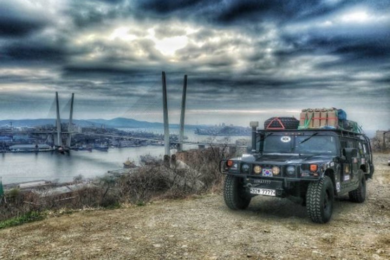 By around May, the might Hummer entered into Germany. Their rough itinerary leading to Deutschland would include crossing through Russia - Mongolia - Kazakhstan - Ukraine - Poland - Czech Republic – Germany.