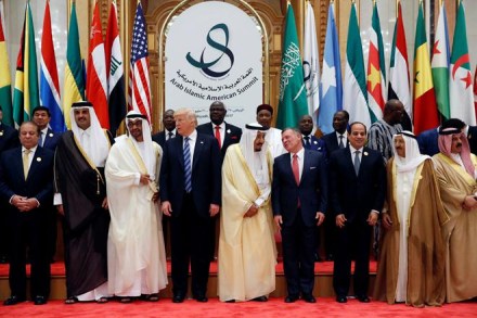 US President Donald Trump poses for a photo with Arab and Islamic countries' leaders during Arab-Islamic-American Summit in Riyadh. (Reuters)