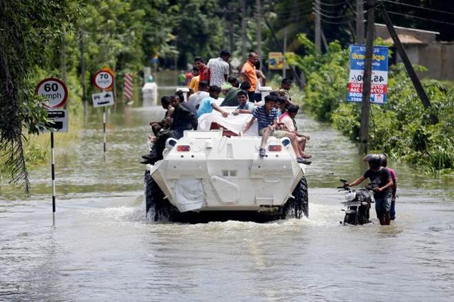 Sri Lanka, Landslides, floods, torrential rains, heavy rain falls