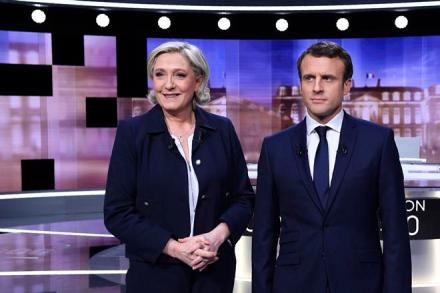 Emmanuel Macron called his far-right opponent Marine Le Pen a ''parasite'' who would lead the country into civil war. (Reuters)