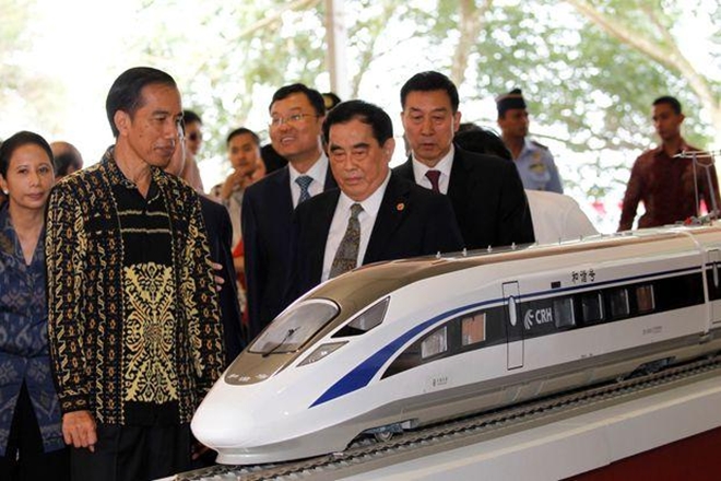 Indonesia picked China over Japan to build the country's first fast-train rail link connecting its capital Jakarta to the textile hub of Bandung in 2015. (Reuters) Indonesia picked China over Japan to build the country's first fast-train rail link connecting its capital Jakarta to the textile hub of Bandung in 2015. (Reuters)