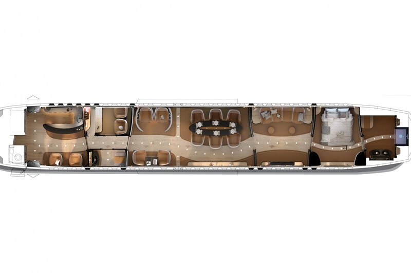 It is called the Infinito (probably a name that will have many co-relate to its price). After all, the cabin of Airbus’s eight-seater ACJ319neo jet gets a touch of personalisation from Horacio Pagani himself.