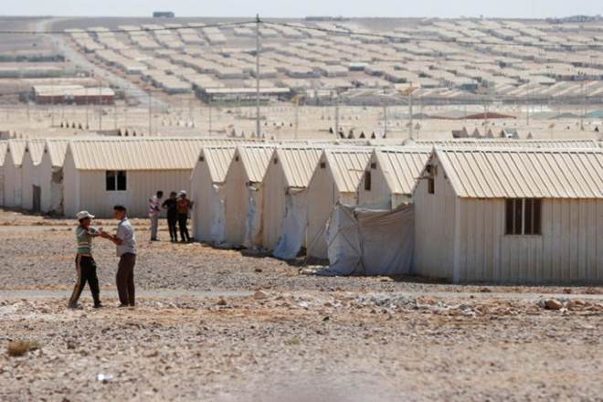 The UN Refugee Agency (UNHCR) on Wednesday switched on the solar plant in Jordan's Azraq refugee camp. (Reuters) The UN Refugee Agency (UNHCR) on Wednesday switched on the solar plant in Jordan's Azraq refugee camp. (Reuters)