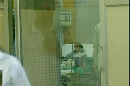 As many as 41 students were admitted to a hospital today after they fell ill due to gas leakage from a depot in southeast Delhi's Tughlakabad area. (ANI)