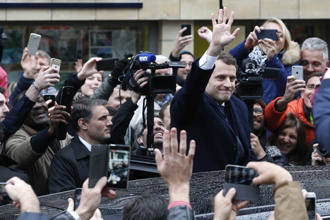 As a student, Emmanuel Macron worked as an assistant to a famous French philosopher. (AP)