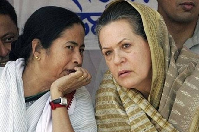 Opposition efforts to put up a consensus candidate for the upcoming presidential poll gathered ground today when West Bengal Chief Minister Mamata Banerjee met Congress President Sonia Gandhi here. (PTI) Opposition efforts to put up a consensus candidate for the upcoming presidential poll gathered ground today when West Bengal Chief Minister Mamata Banerjee met Congress President Sonia Gandhi here. (PTI)