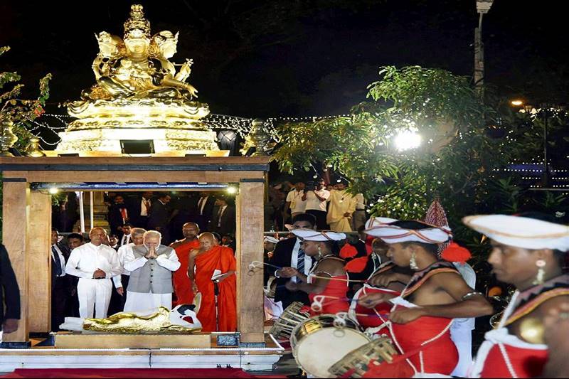 PM Narendra Modi, Sri Lanka, Buddhist Seema Malaka temple, Colombo, narendra modi srilanka visit, Ranil Wickremesinghe, United Nations Vesak Day celebrations