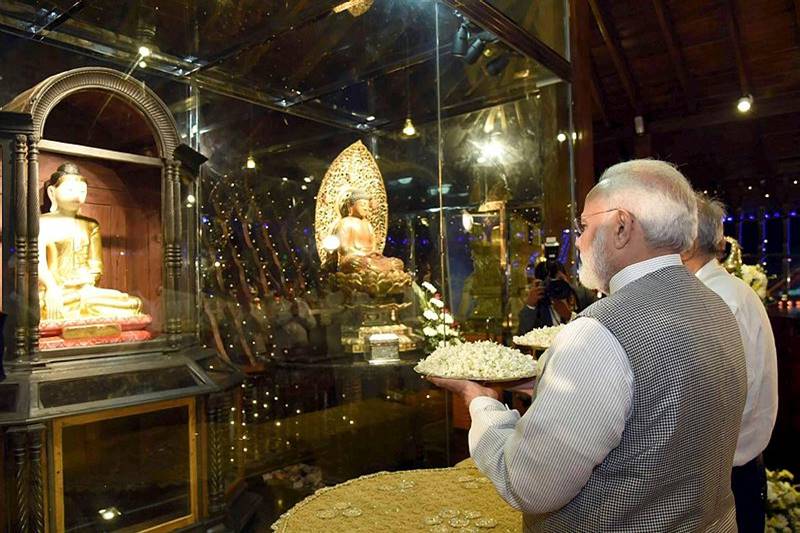 PM Narendra Modi, Sri Lanka, Buddhist Seema Malaka temple, Colombo, narendra modi srilanka visit, Ranil Wickremesinghe, United Nations Vesak Day celebrations