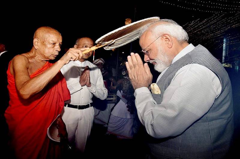 PM Narendra Modi, Sri Lanka, Buddhist Seema Malaka temple, Colombo, narendra modi srilanka visit, Ranil Wickremesinghe, United Nations Vesak Day celebrations