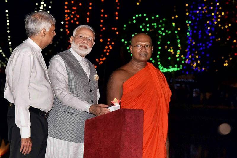PM Narendra Modi, Sri Lanka, Buddhist Seema Malaka temple, Colombo, narendra modi srilanka visit, Ranil Wickremesinghe, United Nations Vesak Day celebrations