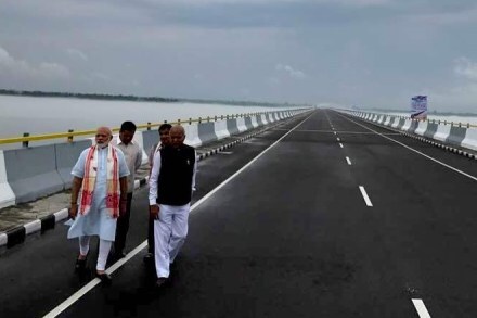 bhupen hazarika, bhupen hazarika bridge, dhola-sadiya bridge, dhola sadia bridge, dhola sadiya bridge, narendra modi, atal bihar vajwpayee, modi dhola sadiya, vajpayee dhola sadiya