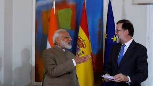 narendra modi, narendra modi in spain, spain visit, india spain, spanish president Mariano Rajoy, indian prime minister, modi, modi in spain, modi europe visit, modi four day visit, narendra modi spain visit, Mariano Rajoy, Moncloa Palace, King Felipe VI of Spain, King Felipe VI, spain india, india spain ties, spain india agreements