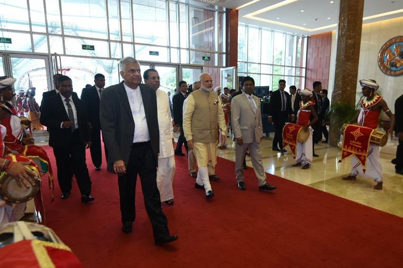 narendra modi sri lanka visit, narendra modi, colombo, sri lanka, international vesak day, buddha day, vesak day, Maithripala Srisena, wickramasinghe