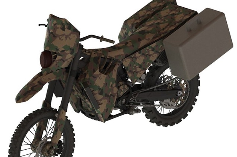 The two concepts were showcased at the National Defense Industrial Association's Special Operations Forces Industry Conference in Tampa. Both motorcycles get hybrid engines that can run on a selection of combustible fuels from petrol to olive oil. And when the soldier needs to get close to the enemy, it can run on silent electricity. (Image: Logos Technologies)