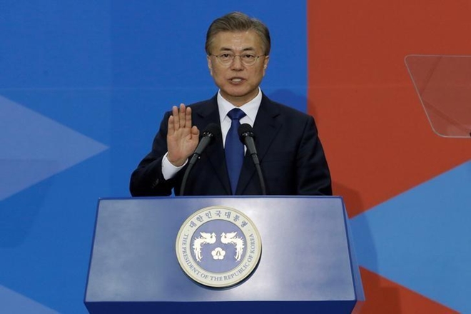 The Blue House also said South Korea and the United States agreed the ultimate goal was North Korea's denuclearisation, Yonhap said. (Reuters) The Blue House also said South Korea and the United States agreed the ultimate goal was North Korea's denuclearisation, Yonhap said. (Reuters)