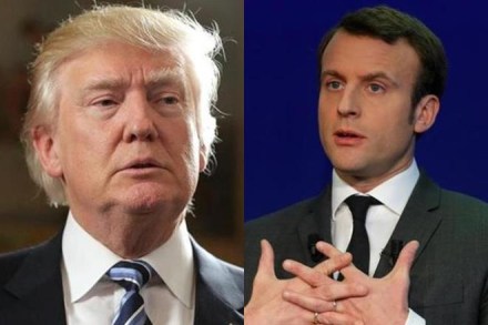 U.S. President Donald Trump and French President-elect Emmanuel Macron will meet on the sidelines of the NATO leaders meet in Brussels on 25 May,2017. (Reuters) U.S. President Donald Trump and French President-elect Emmanuel Macron will meet on the sidelines of the NATO leaders meet in Brussels on 25 May,2017. (Reuters)