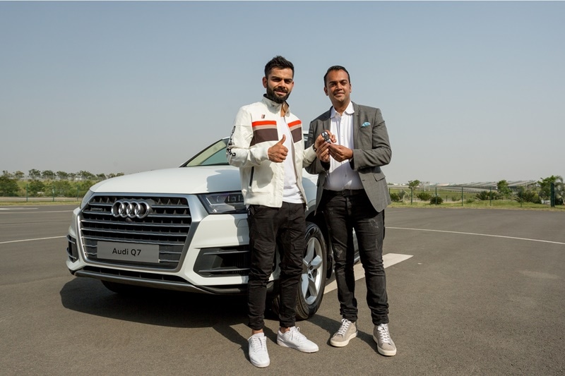 Audi India has added another SUV from their Q family to the captain of the Indian national cricket team Virat Kohli. The keys of the 2017 Q7 45 TDI were handed to Kohli by Rahil Ansari, Head, Audi India. "The Audi brand attributes are sporty, progressive and sophisticated and Virat Kohli embodies all these attributes perfectly," Ansari said.