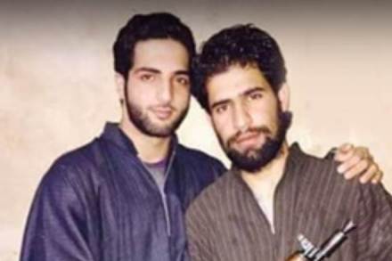 Zakir Musa (R) with Burhan Wani. (Pic courtesy: YouTube)