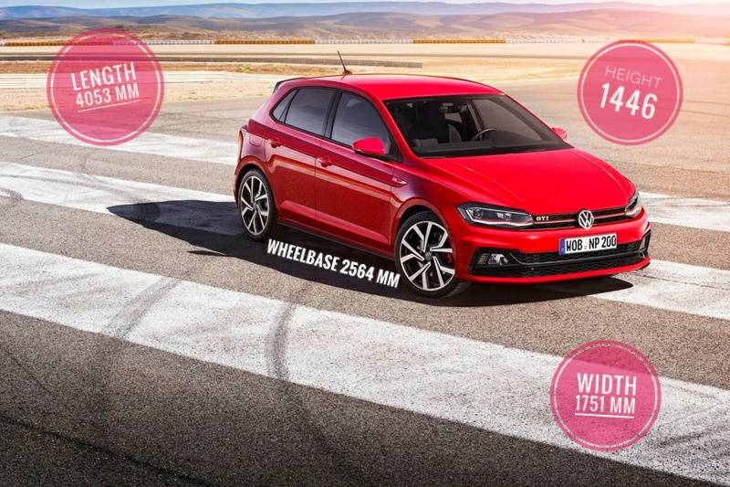 The new Polo is the largest Polo yet, a lot like its elder sibling the Golf, with the wheelbase growing by a whole 94 mm from the outgoing model. Larger footprint improved stability. Good. Even the boot has grown by 25% to 351 litres.