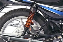 Spring in spring rear suspension.
