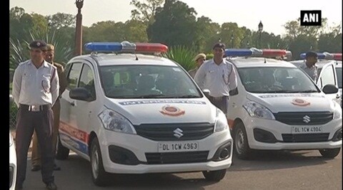New Delhi Police interceptors can catch speeding cars and riders without helmet even at night